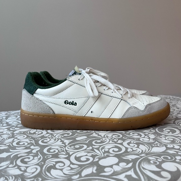 Gola Eagle 86 Sneakers in White/Evergreen/Gum - Picture 7 of 7